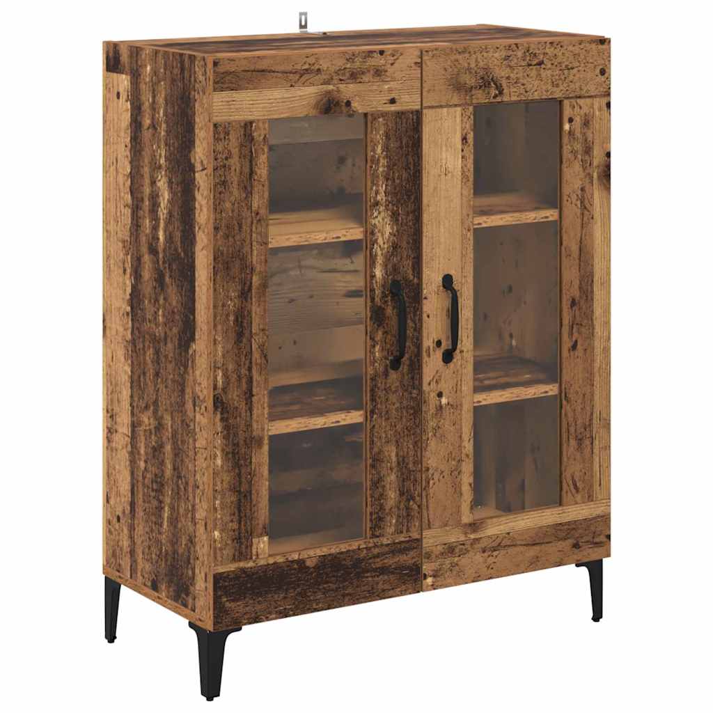 vidaXL Highboard Old Wood 69.5 x 34 x 180 cm Engineered Wood