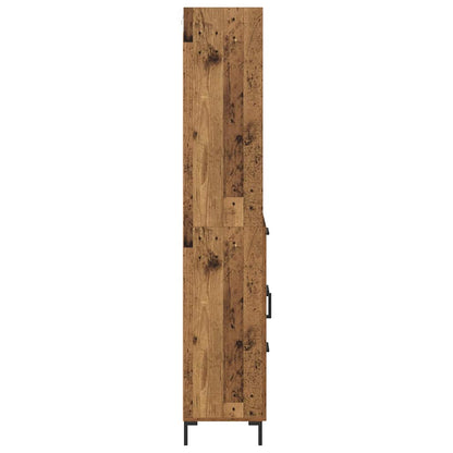 vidaXL Highboard Old Wood 69.5 x 34 x 180 cm Engineered Wood