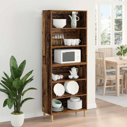 vidaXL Highboard Old Wood 69.5 x 32.5 x 180 cm Engineered Wood