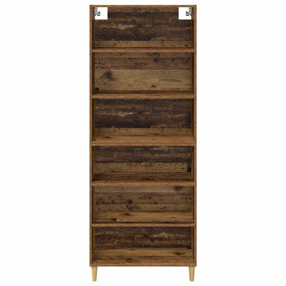 vidaXL Highboard Old Wood 69.5 x 32.5 x 180 cm Engineered Wood