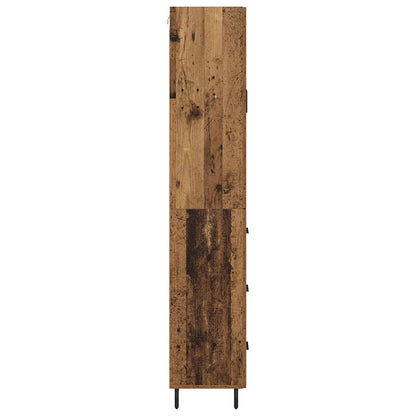 vidaXL Highboard with Drawer 2 pcs Old Wood Engineered Wood