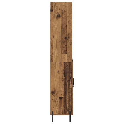 vidaXL Highboard Old Wood 69.5 x 32.5 x 180 cm Engineered Wood
