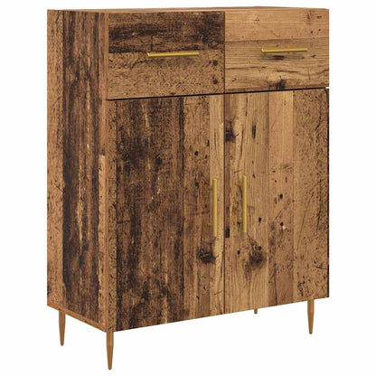 vidaXL Highboard Old Wood 69.5 x 34 x 180 cm Engineered Wood