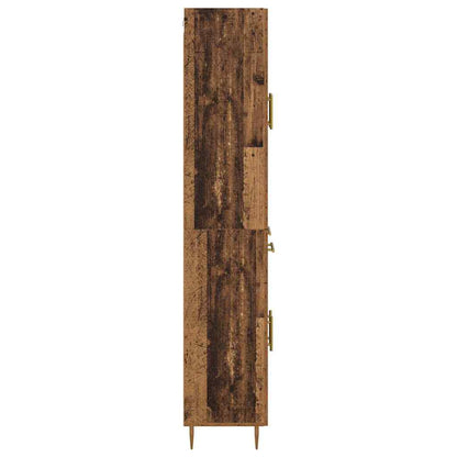 vidaXL Highboard Old Wood 69.5 x 34 x 180 cm Engineered Wood