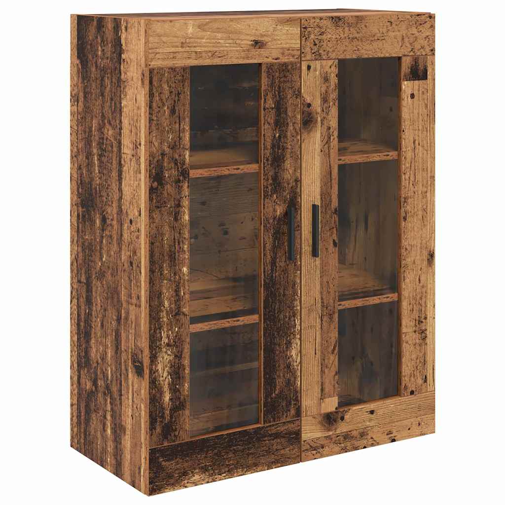 vidaXL Highboard 2 pcs Old Wood Engineered Wood