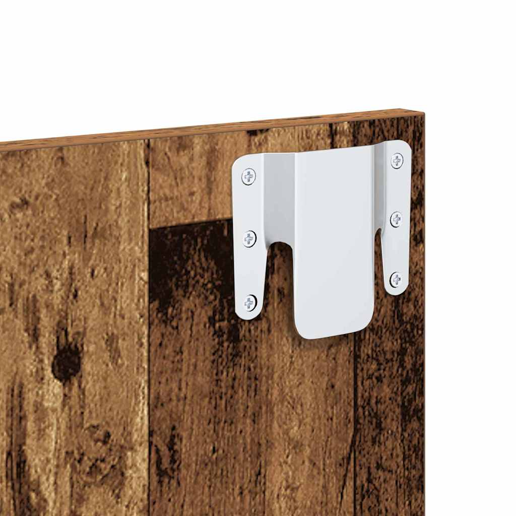 vidaXL Headboard with Cabinet 3 pcs Old Wood Engineered Wood