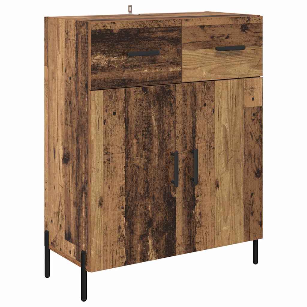 vidaXL Highboard Old Wood 69.5 x 32.5 x 180 cm Engineered Wood