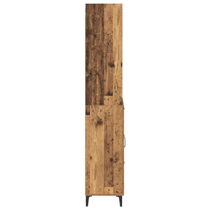 vidaXL Highboard Old Wood 69.5 x 34 x 180 cm Engineered Wood