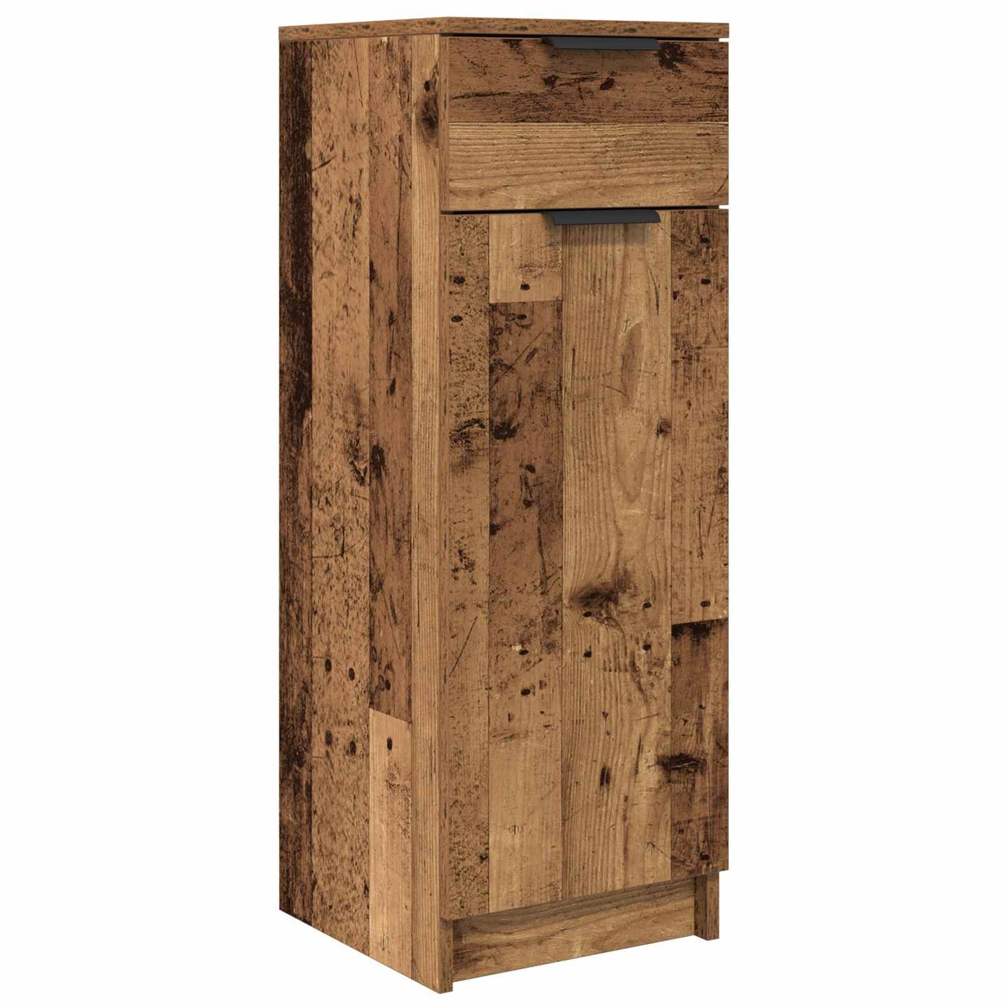 vidaXL Bathroom Furniture Set with Door 3 pcs Old Wood Engineered Wood