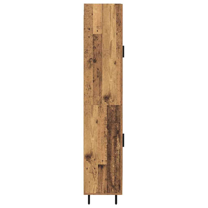 vidaXL Highboard 2 pcs Old Wood Engineered Wood