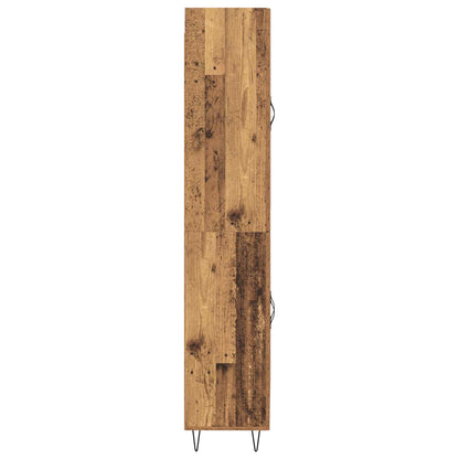 vidaXL Highboard 2 pcs Old Wood Engineered Wood