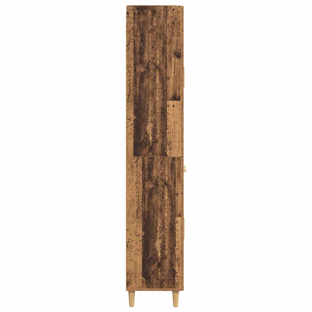 vidaXL Highboard Old Wood 69.5 x 34 x 180 cm Engineered Wood