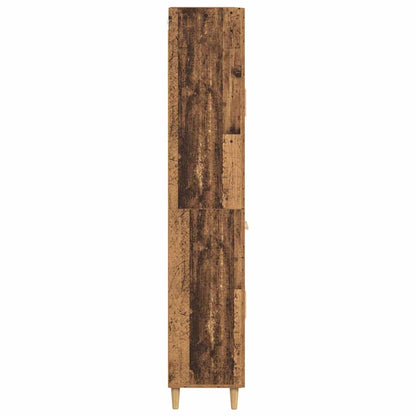 vidaXL Highboard Old Wood 69.5 x 34 x 180 cm Engineered Wood