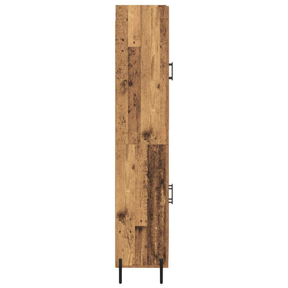 vidaXL Highboard 2 pcs Old Wood Engineered Wood