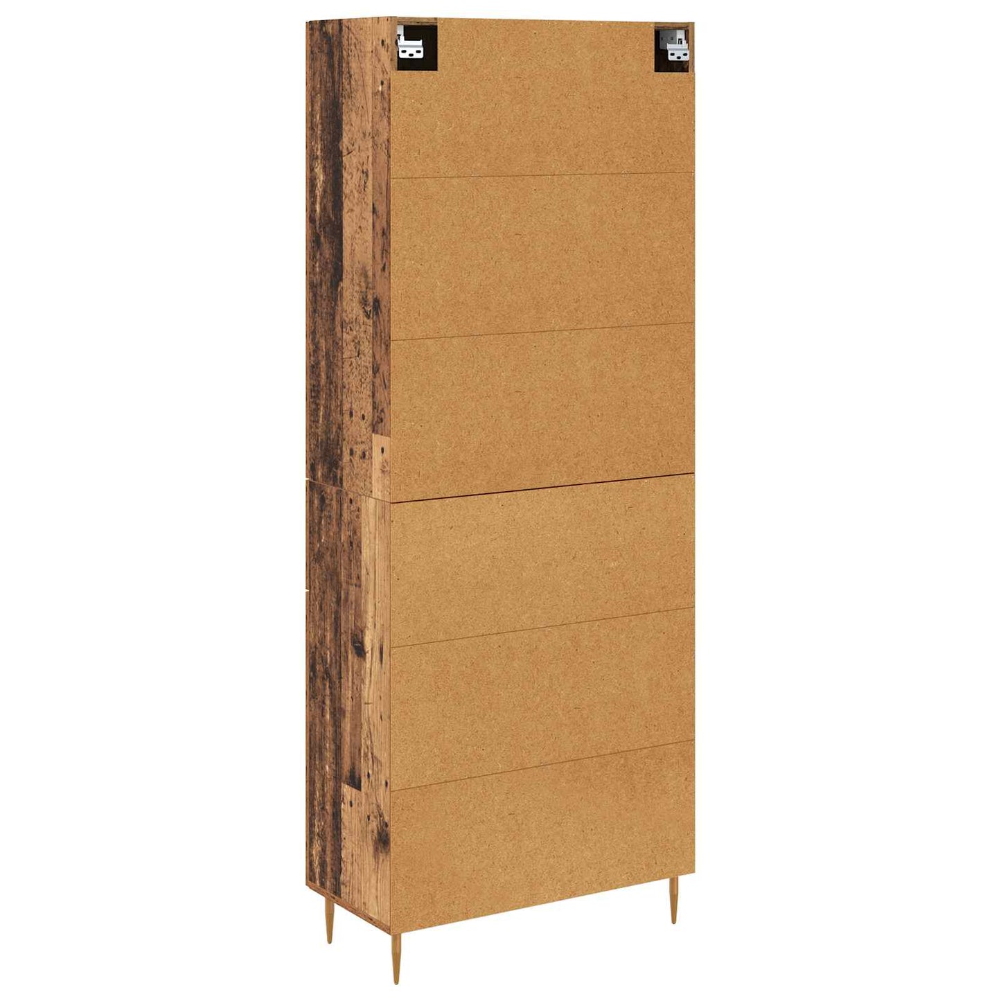 vidaXL Highboard Old Wood 69.5 x 34 x 180 cm Engineered Wood