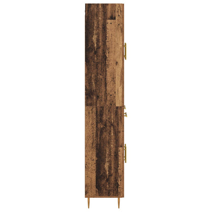 vidaXL Highboard Old Wood 69.5 x 34 x 180 cm Engineered Wood