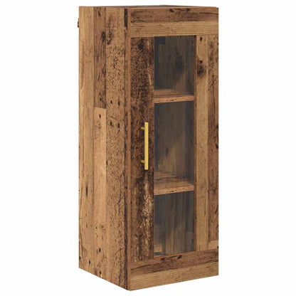 vidaXL Highboard 2 pcs Old Wood Engineered Wood