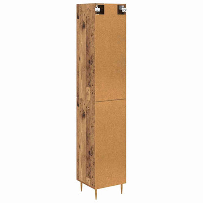 vidaXL Highboard 2 pcs Old Wood Engineered Wood