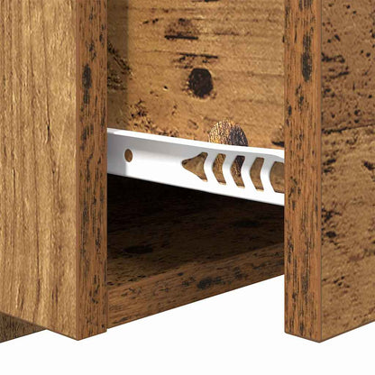 vidaXL Headboard with Cabinet 3 pcs Old Wood Engineered Wood