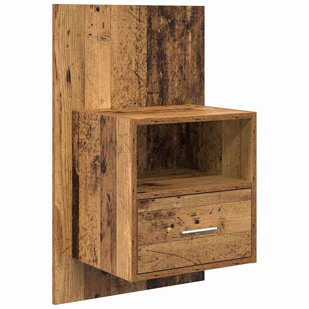 vidaXL Headboard with Cabinet 3 pcs Old Wood Engineered Wood