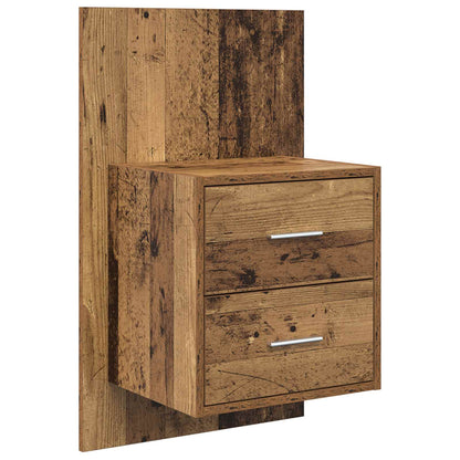 vidaXL Headboard with Cabinet 3 pcs Old Wood Engineered Wood