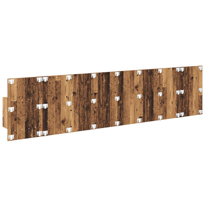 vidaXL Headboard with Cabinet 3 pcs Old Wood Engineered Wood