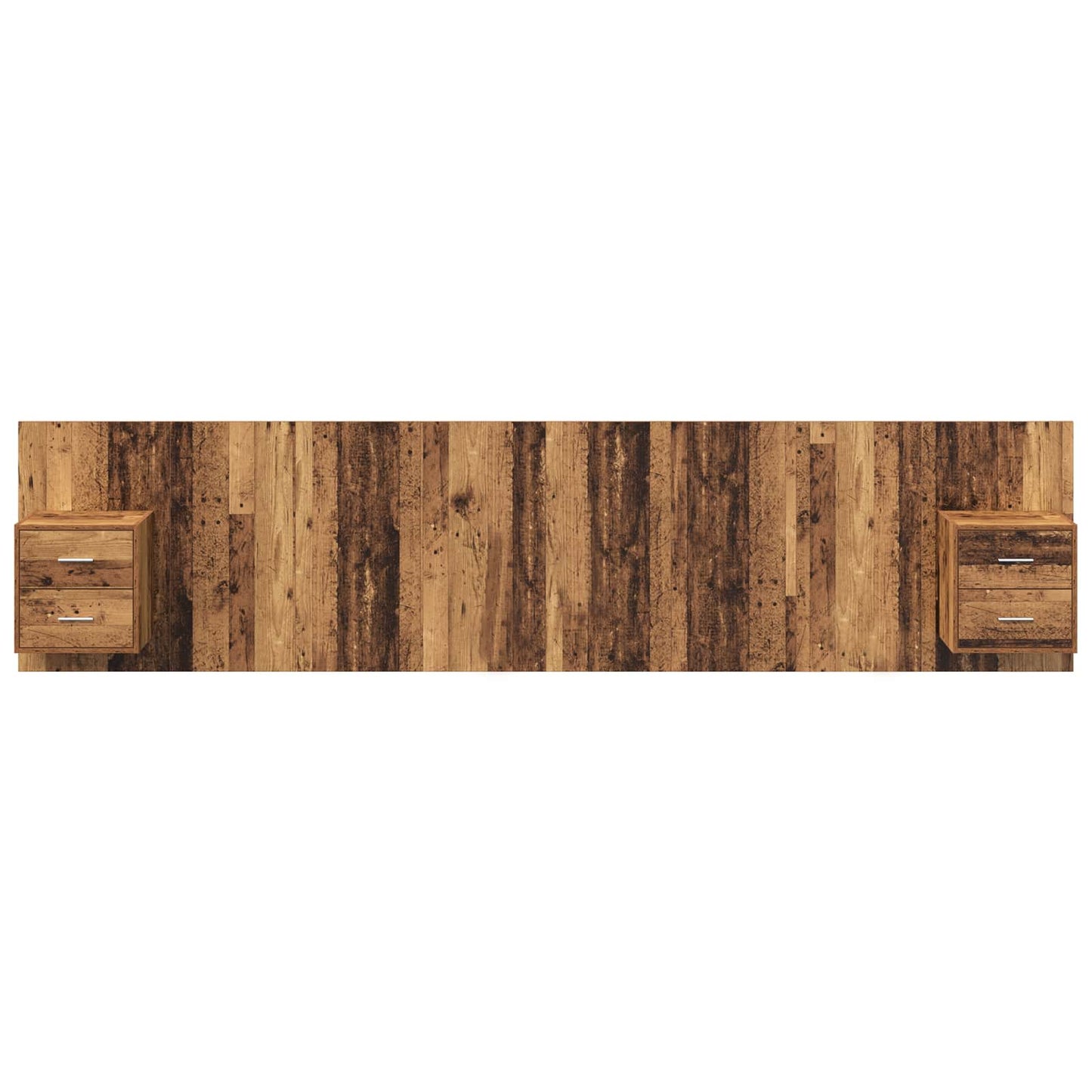 vidaXL Headboard with Cabinet 3 pcs Old Wood Engineered Wood