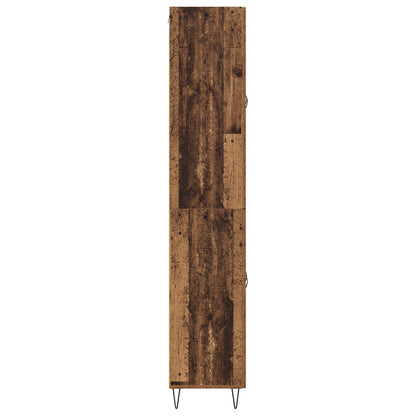 vidaXL Highboard Old Wood 69.5 x 34 x 180 cm Engineered Wood