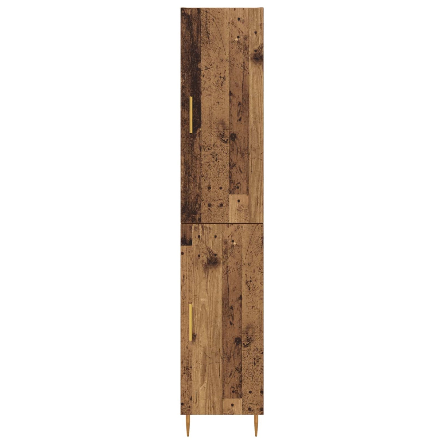 vidaXL Highboard 2 pcs Old Wood Engineered Wood