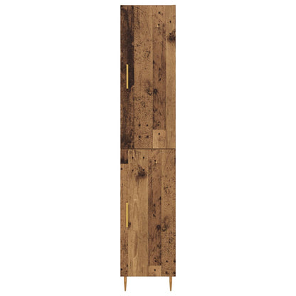 vidaXL Highboard 2 pcs Old Wood Engineered Wood