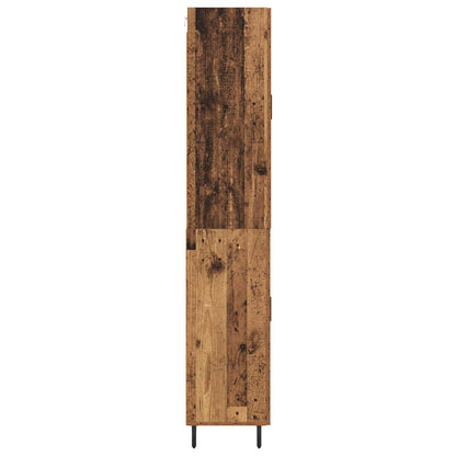 vidaXL Highboard with Drawer 2 pcs Old Wood Engineered Wood