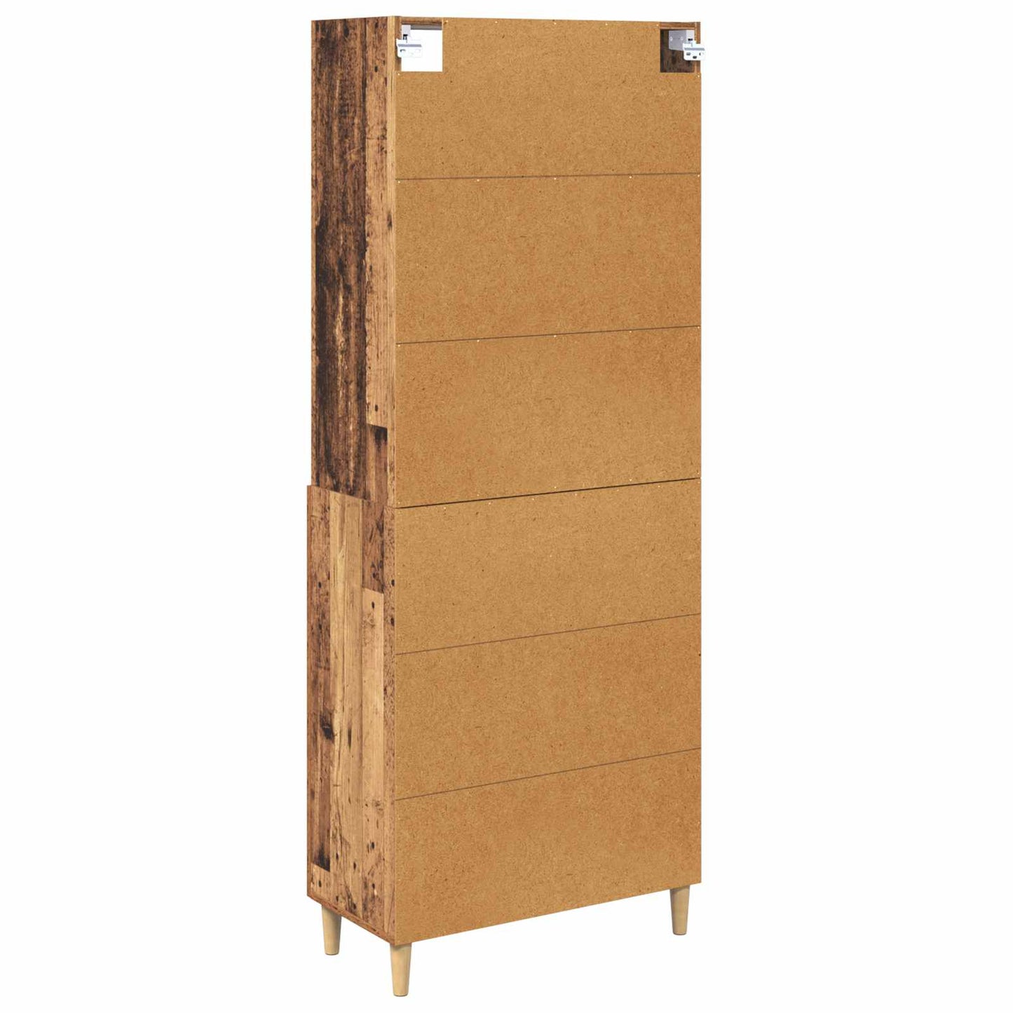 vidaXL Highboard Old Wood 69.5 x 32.5 x 180 cm Engineered Wood