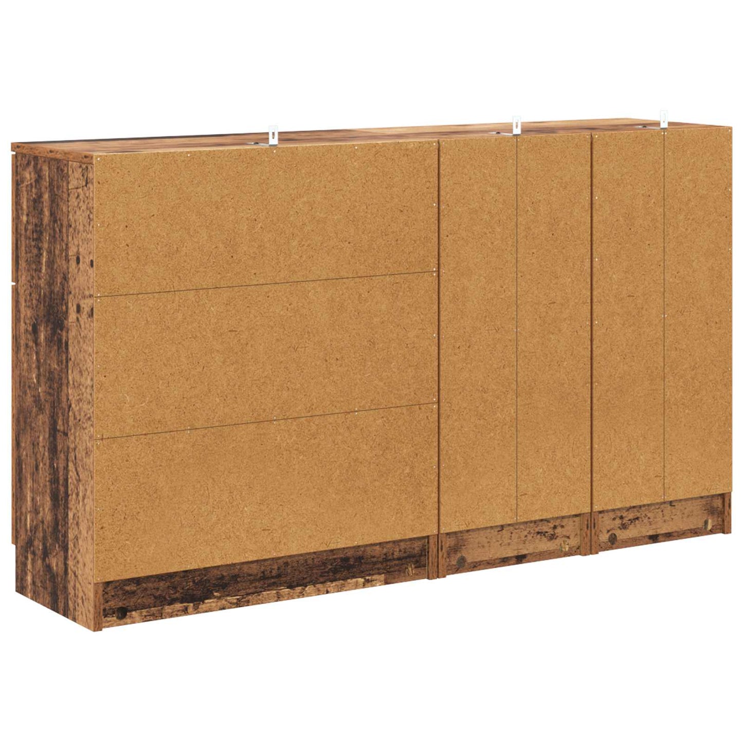 vidaXL Sideboard with Drawer 3 pcs Old Wood Engineered Wood