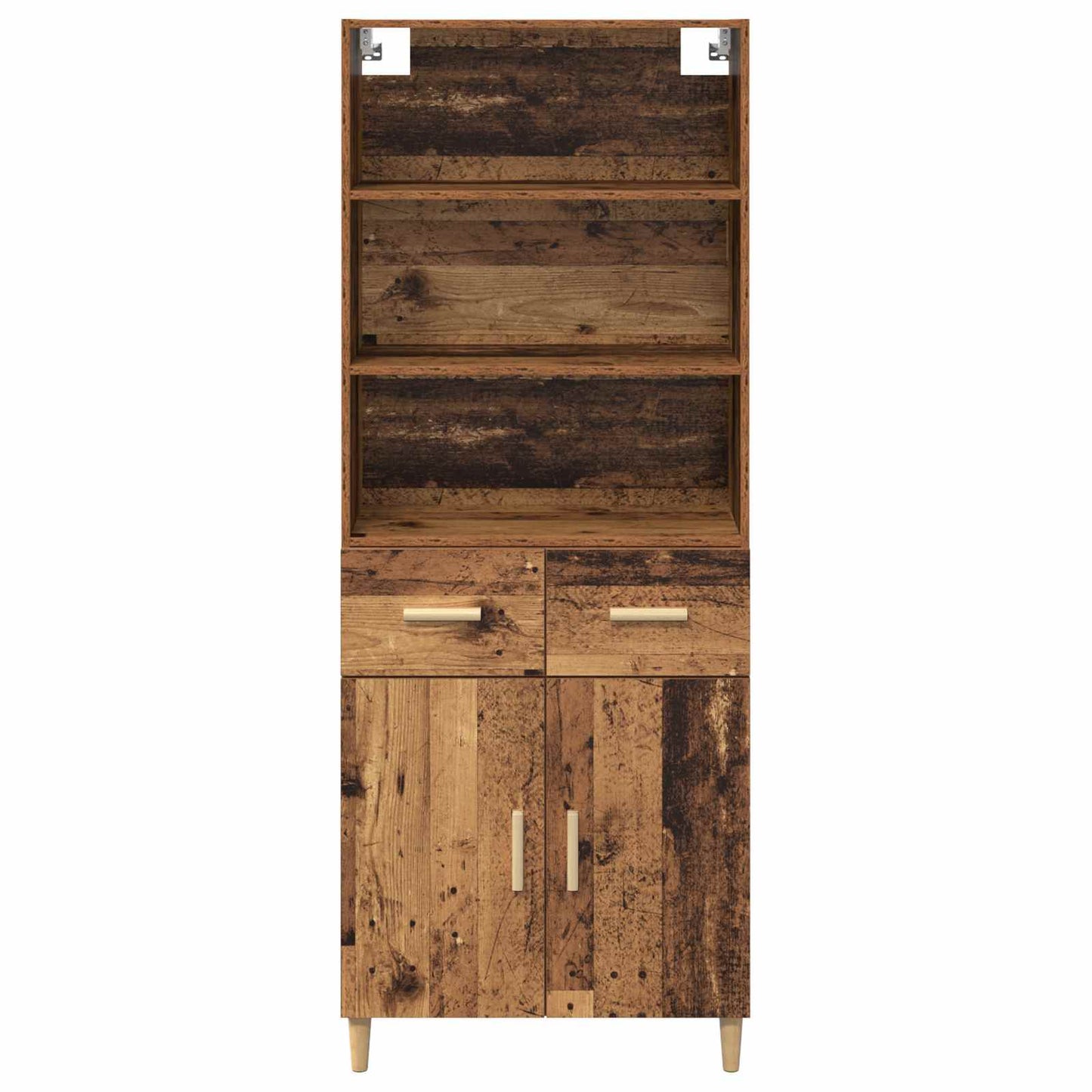 vidaXL Highboard Old Wood 69.5 x 32.5 x 180 cm Engineered Wood