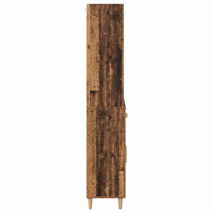 vidaXL Highboard Old Wood 69.5 x 32.5 x 180 cm Engineered Wood