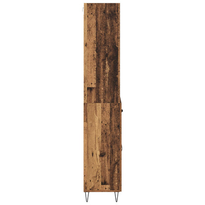 vidaXL Highboard with Drawer 2 pcs Old Wood Engineered Wood