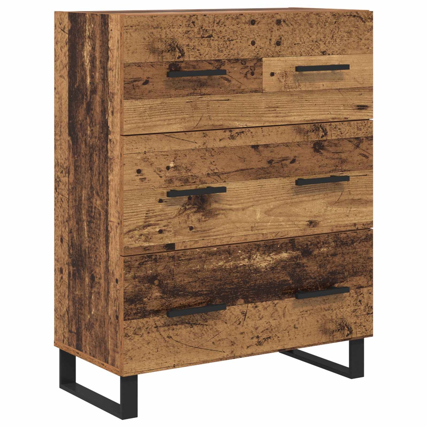 vidaXL Highboard Old Wood 69.5 x 34 x 180 cm Engineered Wood