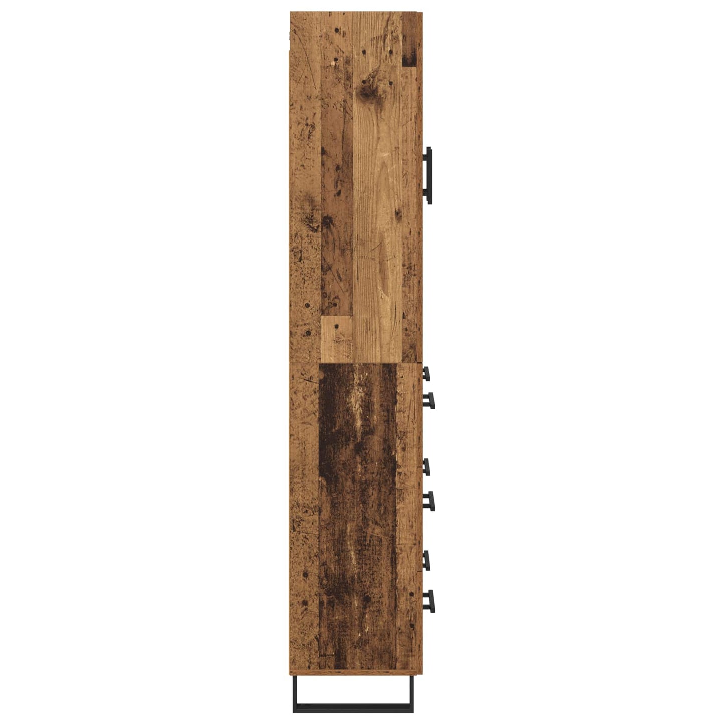 vidaXL Highboard Old Wood 69.5 x 34 x 180 cm Engineered Wood
