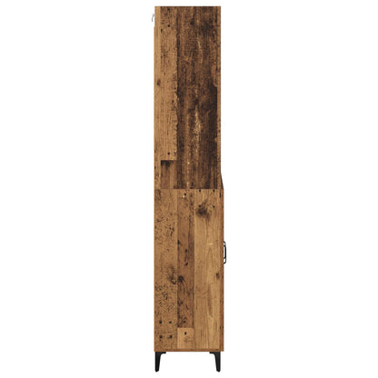 vidaXL Highboard Old Wood 69.5 x 34 x 180 cm Engineered Wood