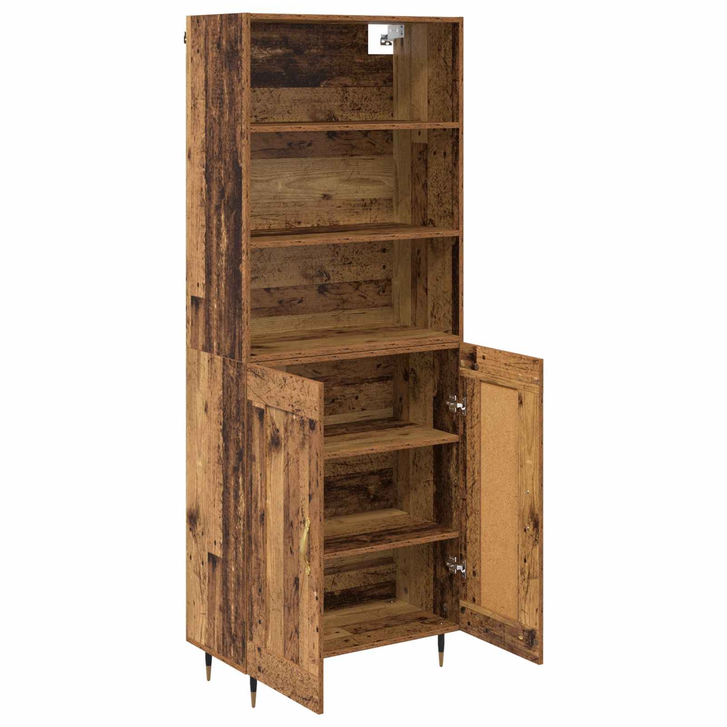 vidaXL Highboard Old Wood 69.5 x 34 x 180 cm Engineered Wood