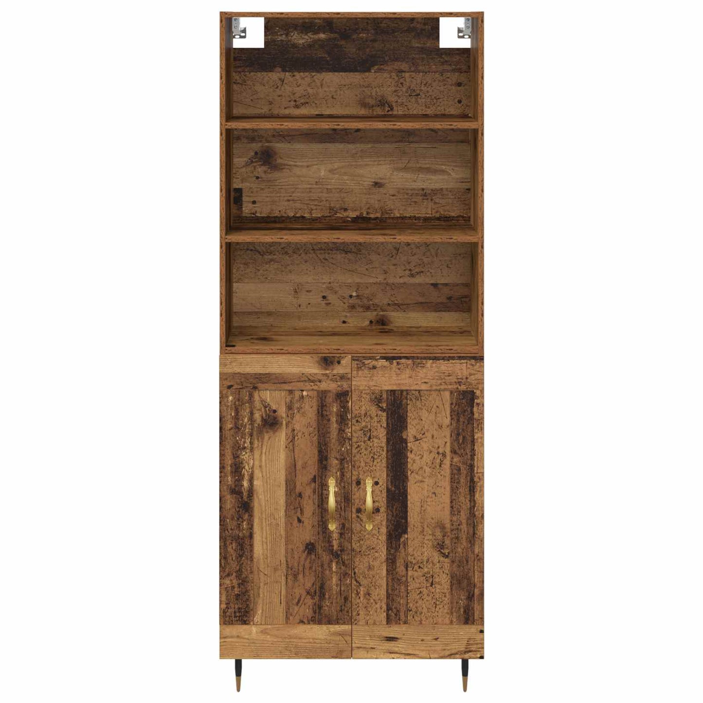 vidaXL Highboard Old Wood 69.5 x 34 x 180 cm Engineered Wood