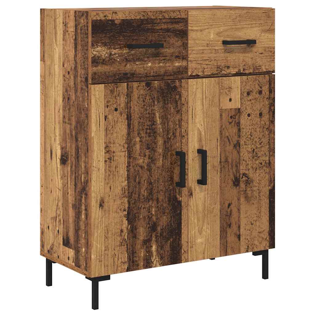 vidaXL Highboard Old Wood 69.5 x 34 x 180 cm Engineered Wood
