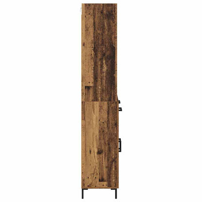 vidaXL Highboard Old Wood 69.5 x 34 x 180 cm Engineered Wood