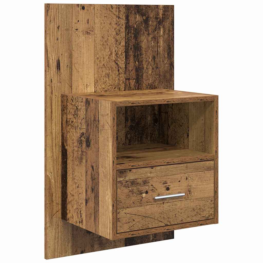 vidaXL Headboard with Cabinet 3 pcs Old Wood Engineered Wood