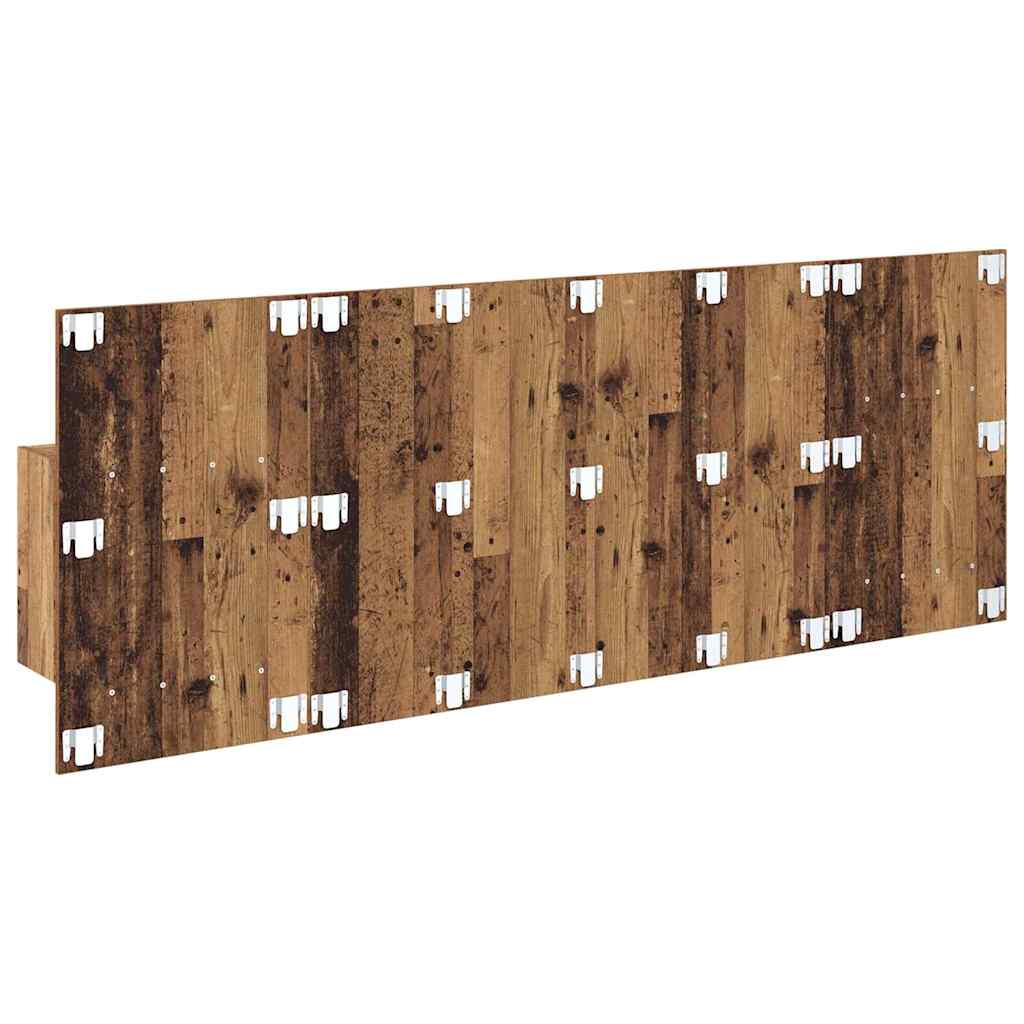 vidaXL Headboard with Cabinet 3 pcs Old Wood Engineered Wood
