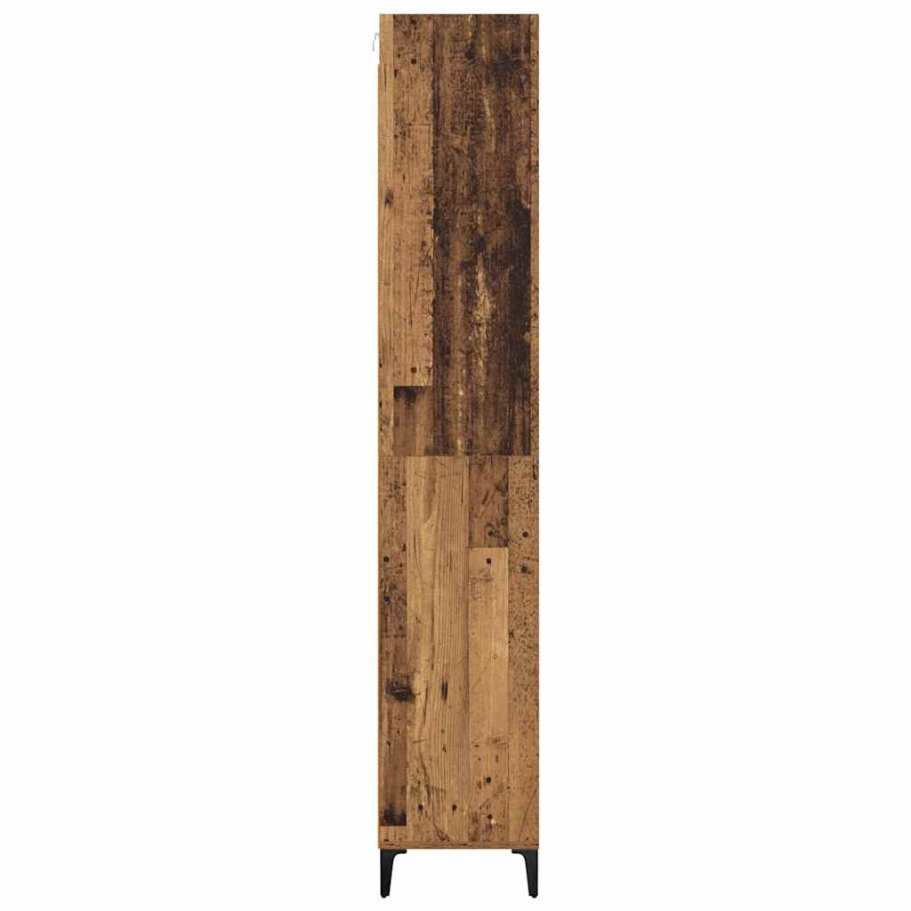 vidaXL Highboard Old Wood 69.5 x 34 x 180 cm Engineered Wood