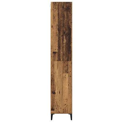 vidaXL Highboard Old Wood 69.5 x 34 x 180 cm Engineered Wood