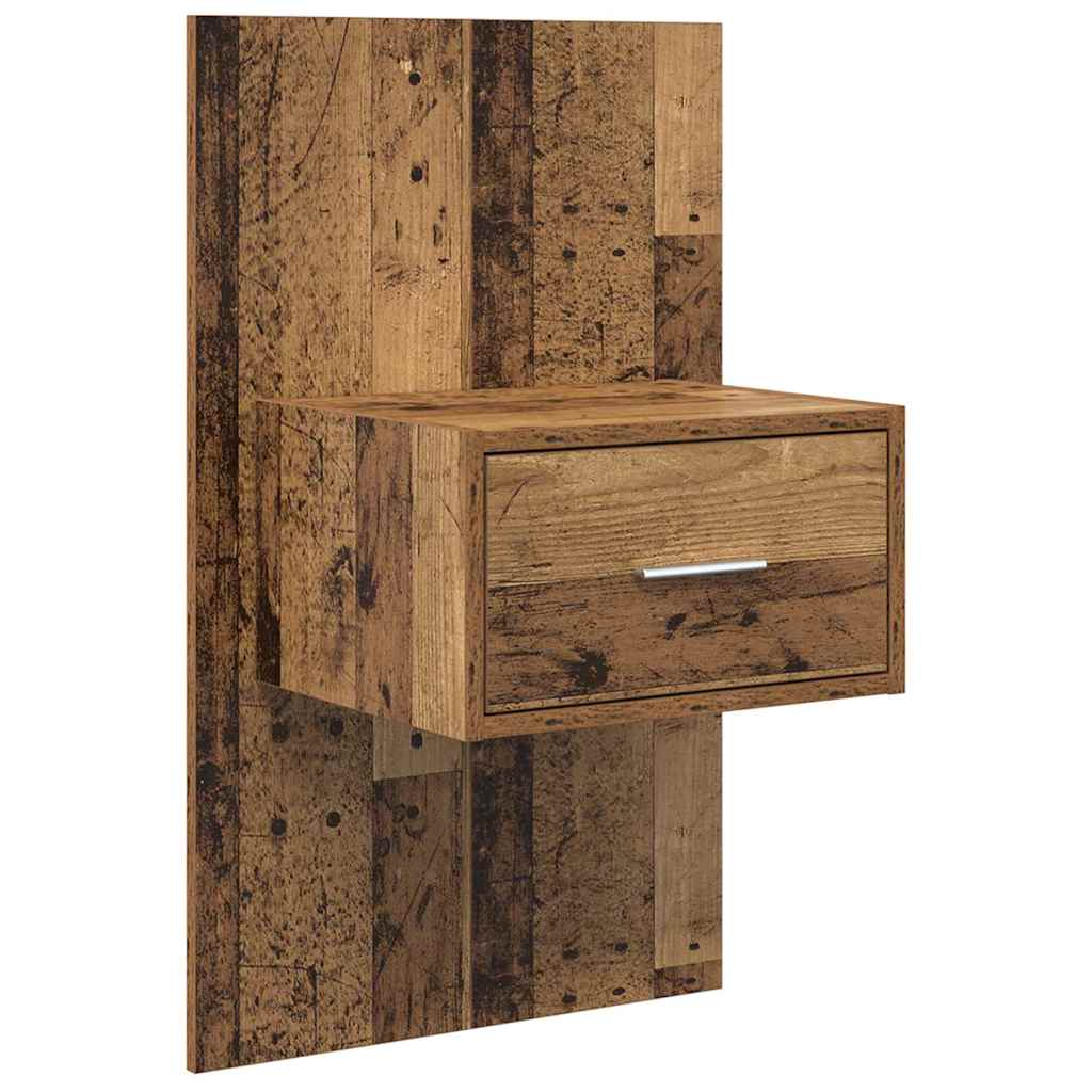 vidaXL Headboard with Cabinet 3 pcs Old Wood Engineered Wood