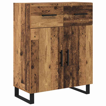 vidaXL Highboard with Drawer 2 pcs Old Wood 69.5 x 34 x 180 cm