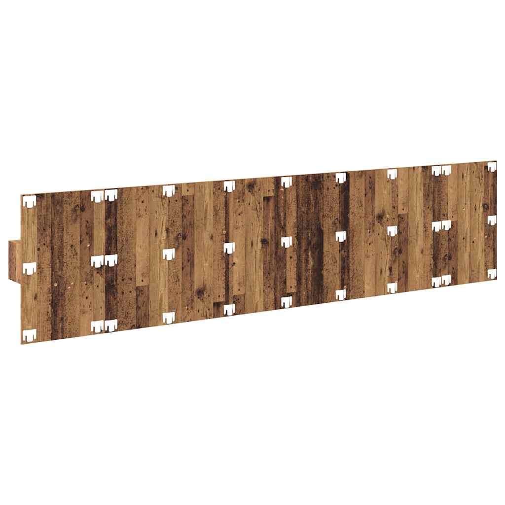 vidaXL Headboard with Cabinet 3 pcs Old Wood Engineered Wood